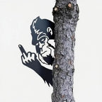 Metal peek-a-boo Flip Bigfoot outdoor decoration