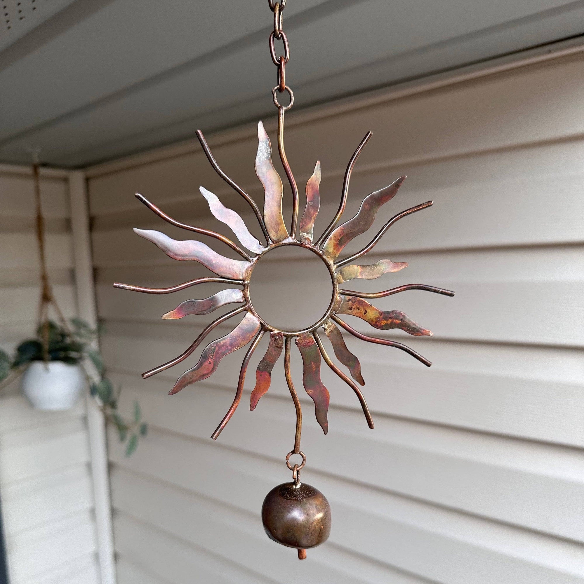 Sun With Bell Hanging Ornament