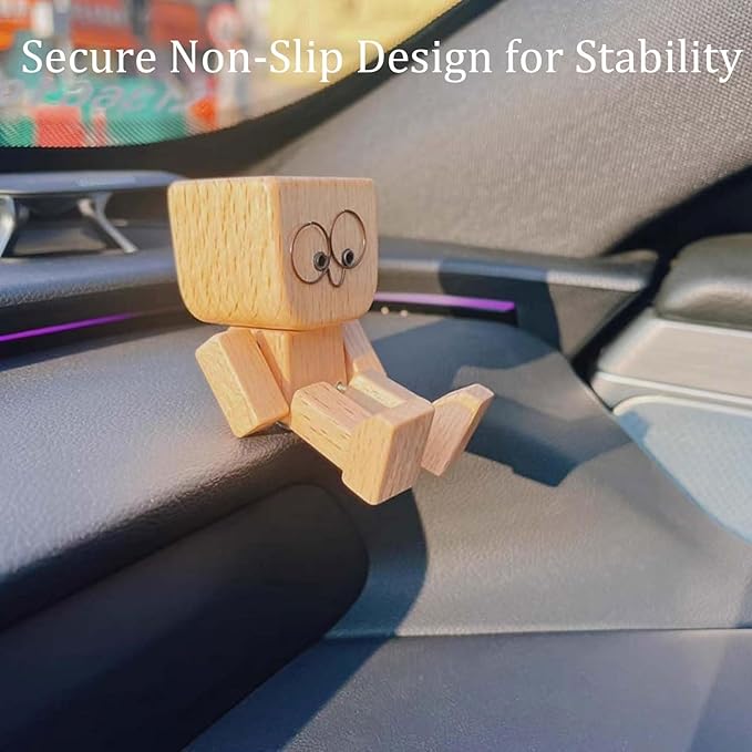 Charming Little Wooden Figure That Sways with 12PCS Magnetic Expressions-BUY 2 GET 10% OFF