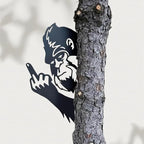 Metal peek-a-boo Flip Bigfoot outdoor decoration