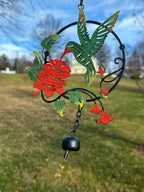 Hummingbird and Lily Multicolor Ornament