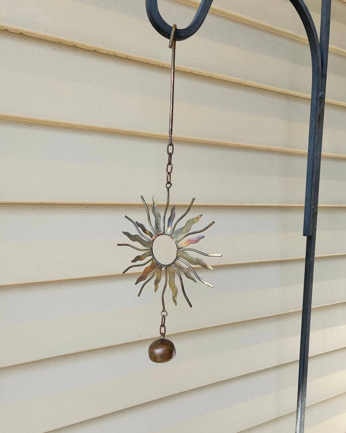 Sun With Bell Hanging Ornament