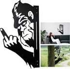 Metal peek-a-boo Flip Bigfoot outdoor decoration