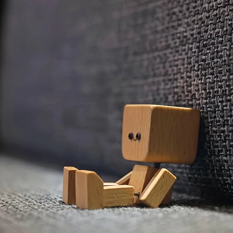 Charming Little Wooden Figure That Sways with 12PCS Magnetic Expressions-BUY 2 GET 10% OFF