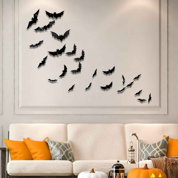 🎃Halloween Bats Wall Decor – Lighted 3D Bat Stickers-Limited Stock