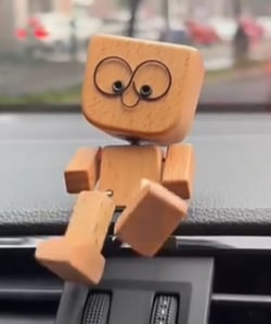 Charming Little Wooden Figure That Sways with 12PCS Magnetic Expressions-BUY 2 GET 10% OFF