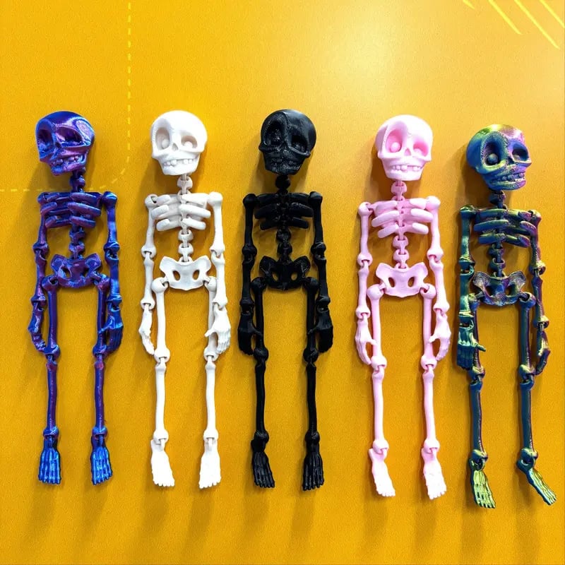 🎃Halloween Hot Sale ✨3D Printed Vintage Skeleton Magnetic Figurine 🎃