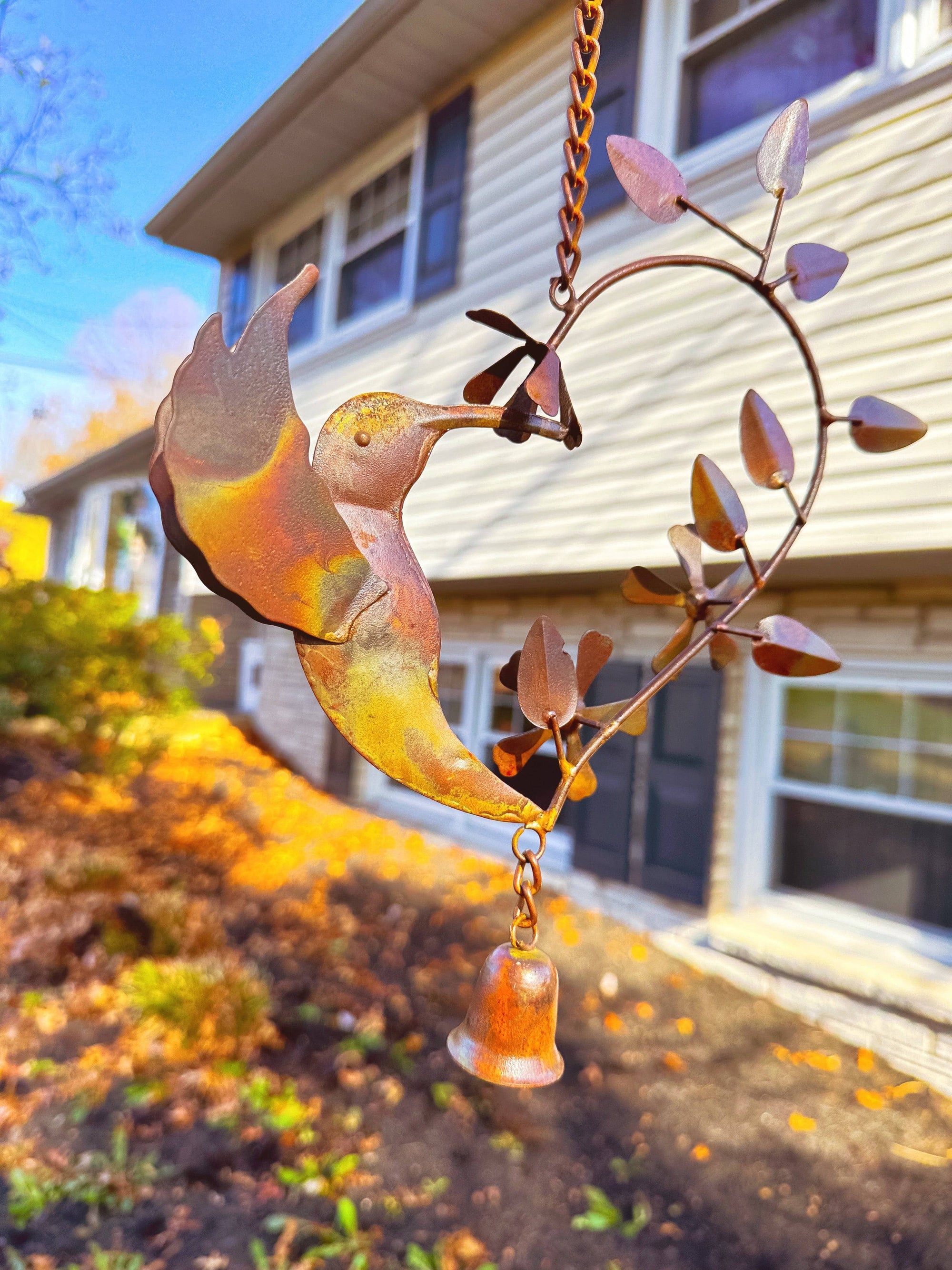 Hummingbird Heart Hanging Ornament