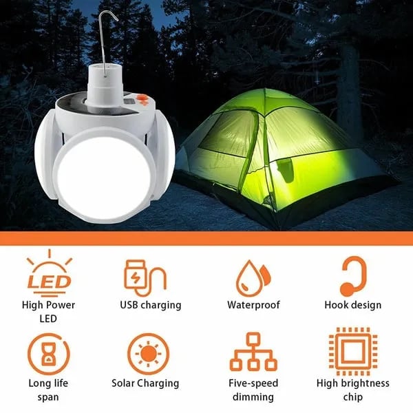 🏆Flash Sale⚡ 50K+ SOLD! Almost Gone-💥🔥2 in 1 Folding Solar Lamp - BUY 2 get 10% off🔥