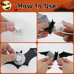 🎃Halloween Bats Wall Decor – Lighted 3D Bat Stickers-Limited Stock