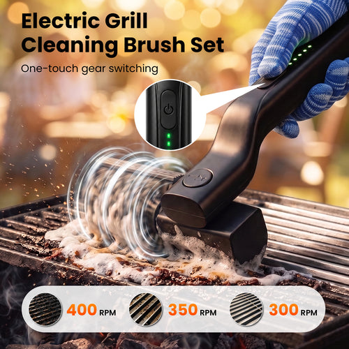 Electric Grill Brush for Outdoor Backyard Grilling