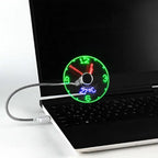 Mini USB LED Fan with Time