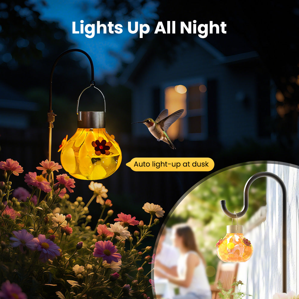57% off🔥🔥Solar Hummingbird Feeder with Light-BUY 2 GET 10% OFF🔥