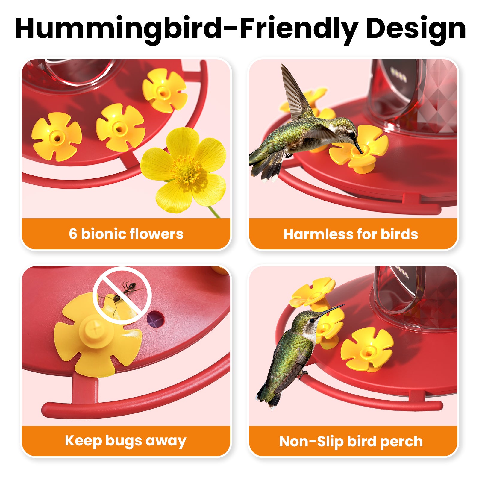 Smart Hummingbird Feeder Camera with AI Identification, 2.5K HD & Color Night Vision, Solar Powered Outdoor, IP66 Weatherproof – Garden Decor & Gift for Bird Lovers
