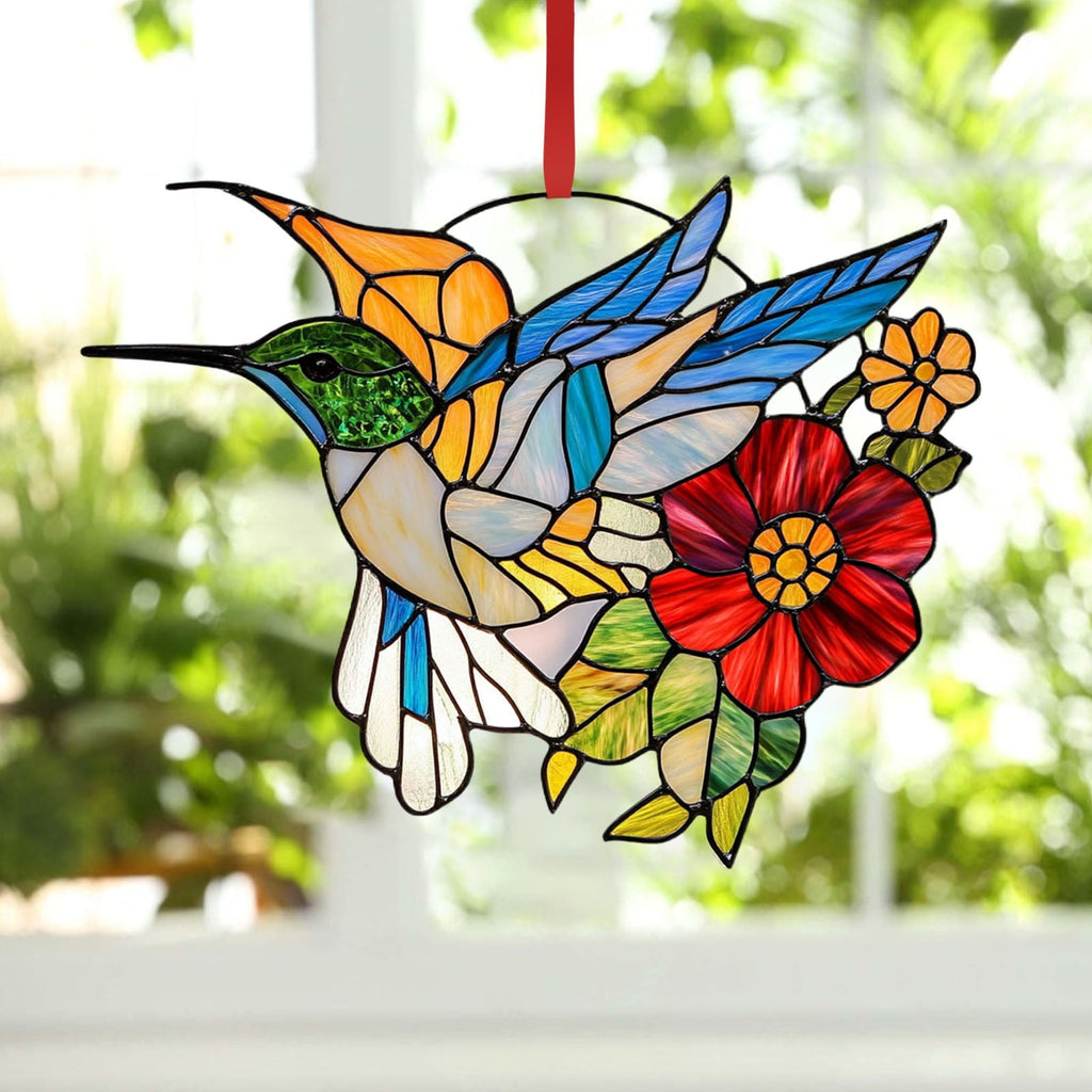 🔥Hummingbird Stained Glass Birds Window Hangings-BUY 2 GET 10% OFF
