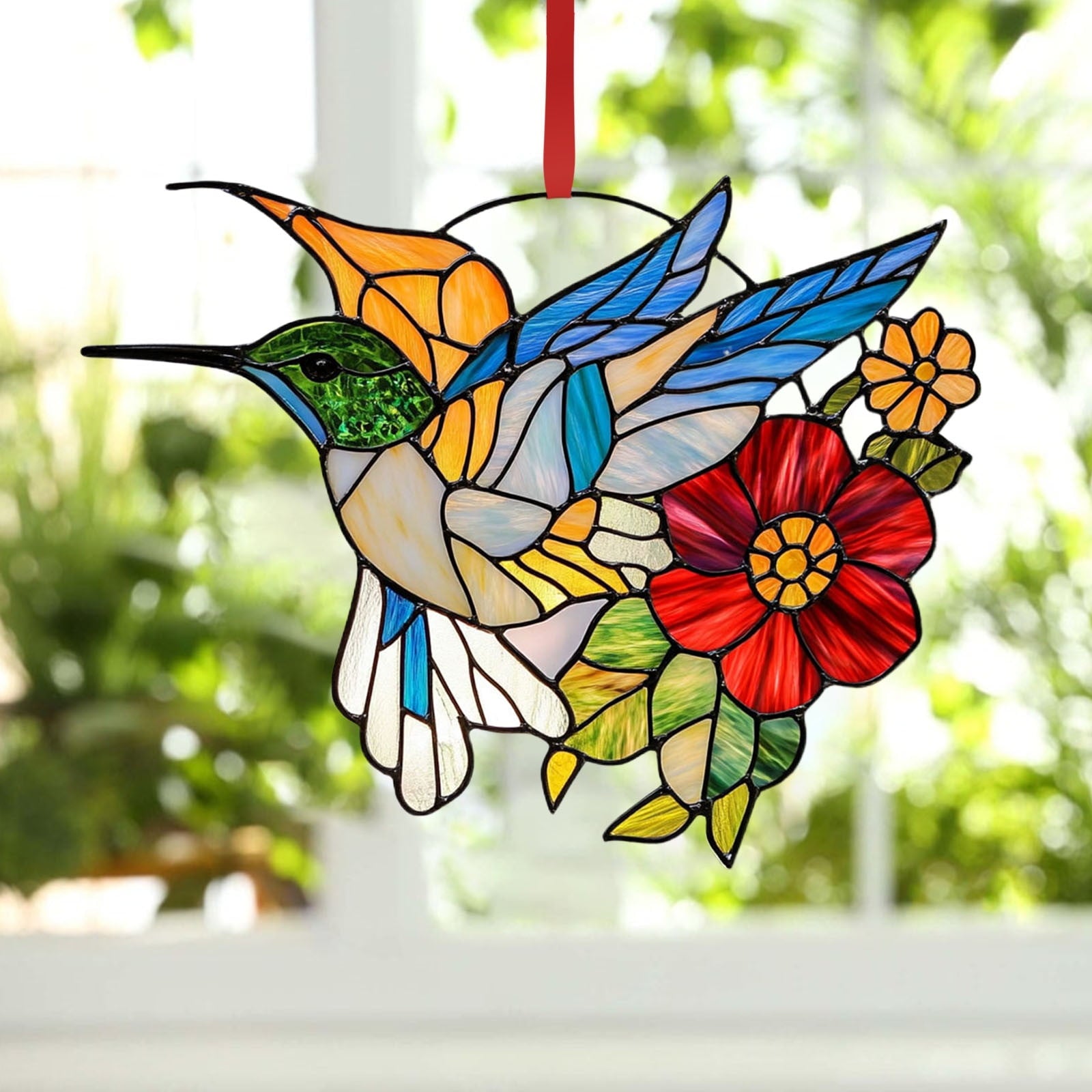 🔥Hummingbird Stained Glass Birds Window Hangings-BUY 2 GET 10% OFF