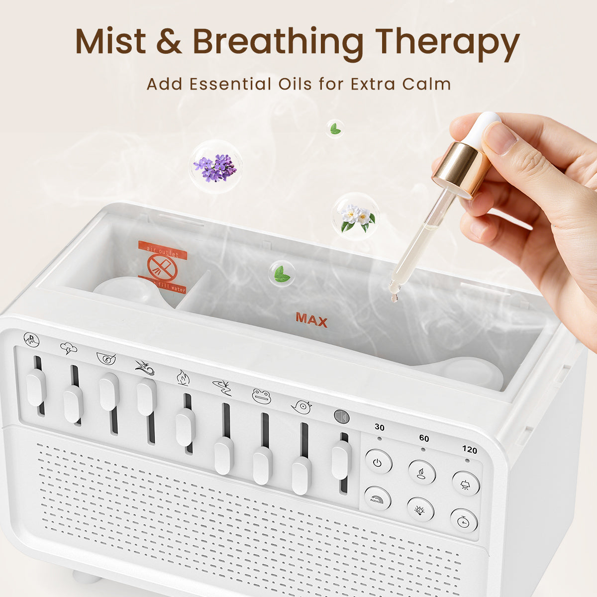 White Noise Machine with Humidifier-Your all-in-one bedtime essential