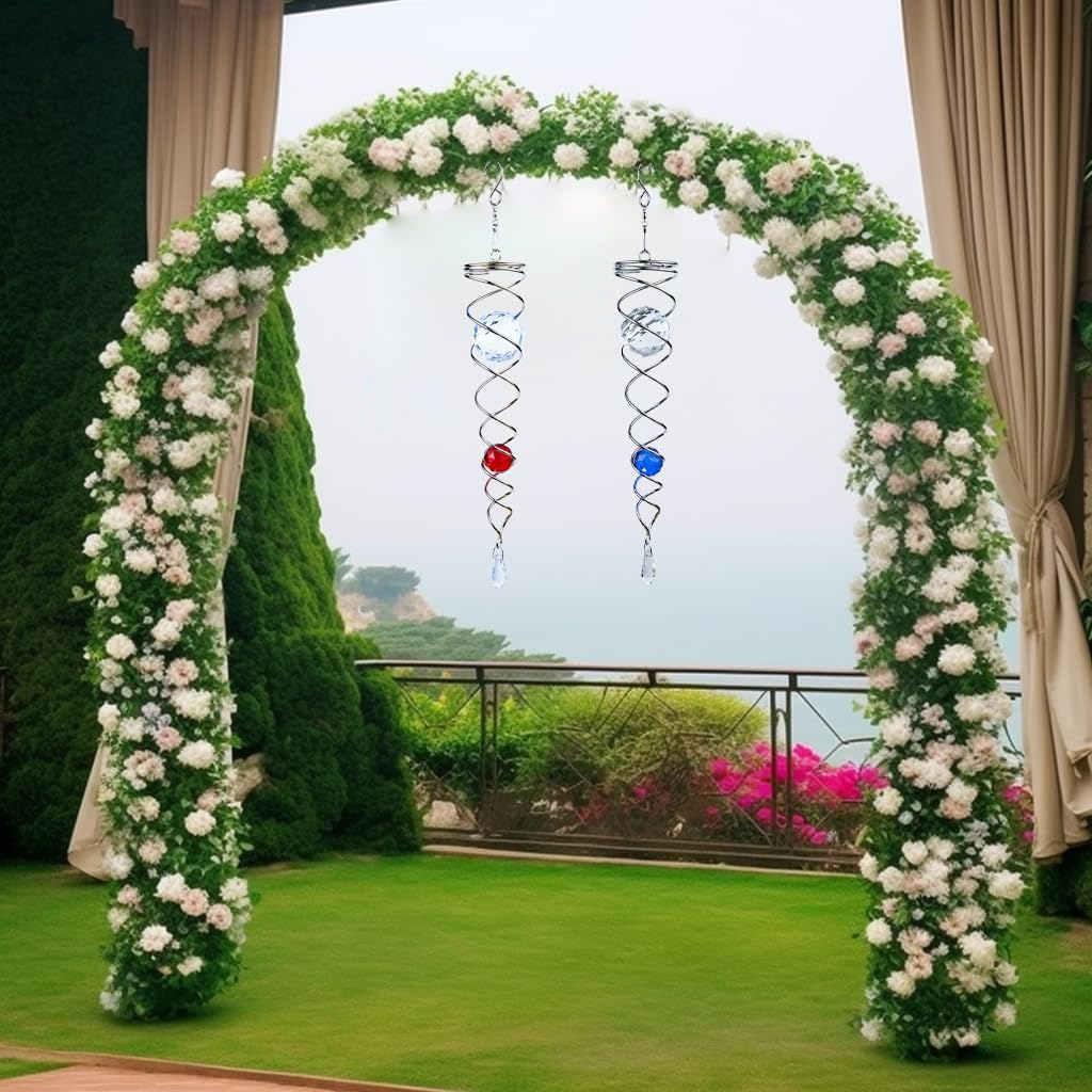 🔮Gazing Ball Spiral Tail Wind Spinner Stabilizer