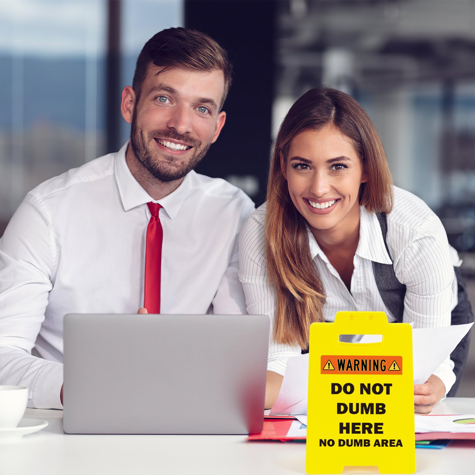 😎Overstimulated Desk Sign Caution, Funny Office Desk Cubicle