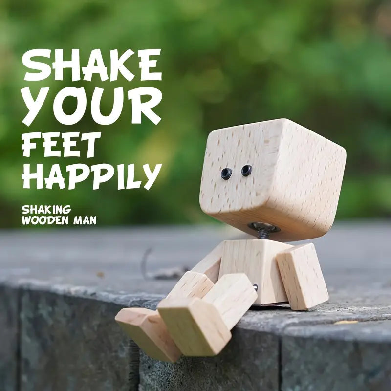 Charming Little Wooden Figure That Sways with 12PCS Magnetic Expressions-BUY 2 GET 10% OFF