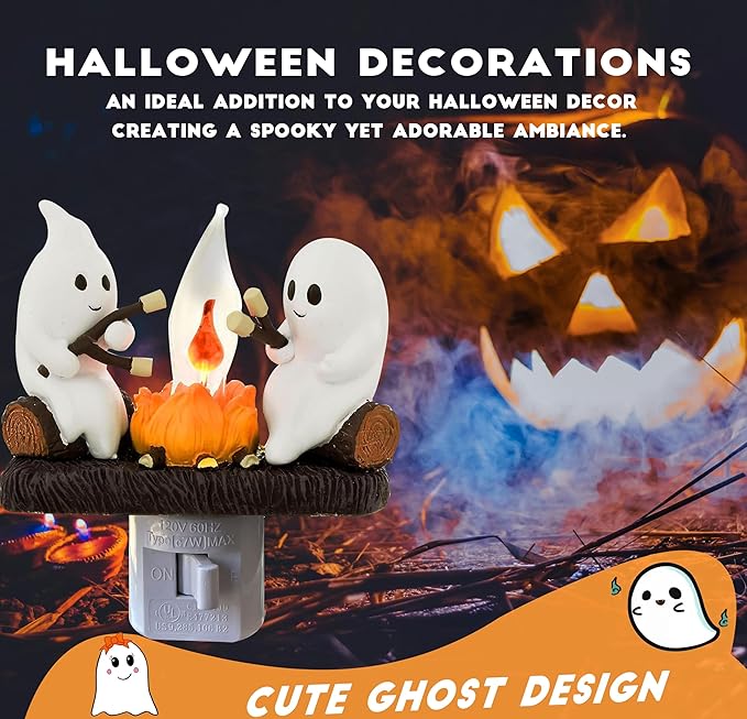 👻👻GhoulGlo Ghost Campfire Nightlight-BUY 2 GET 10% OFF