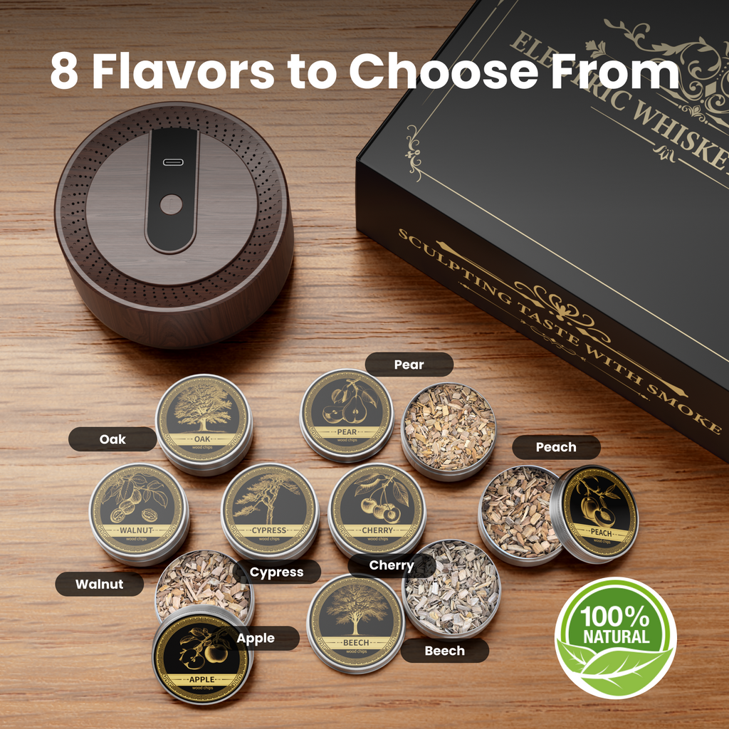 Grebilux Reserve Electric Whiskey Smoker Kit
