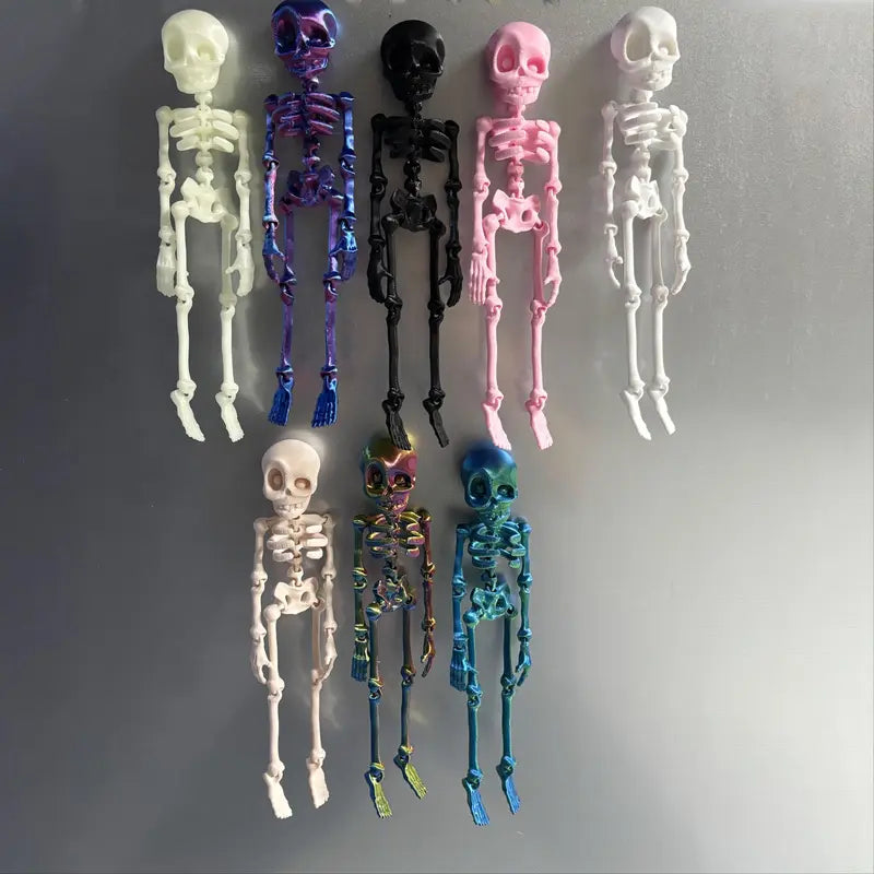 🎃Halloween Hot Sale ✨3D Printed Vintage Skeleton Magnetic Figurine 🎃