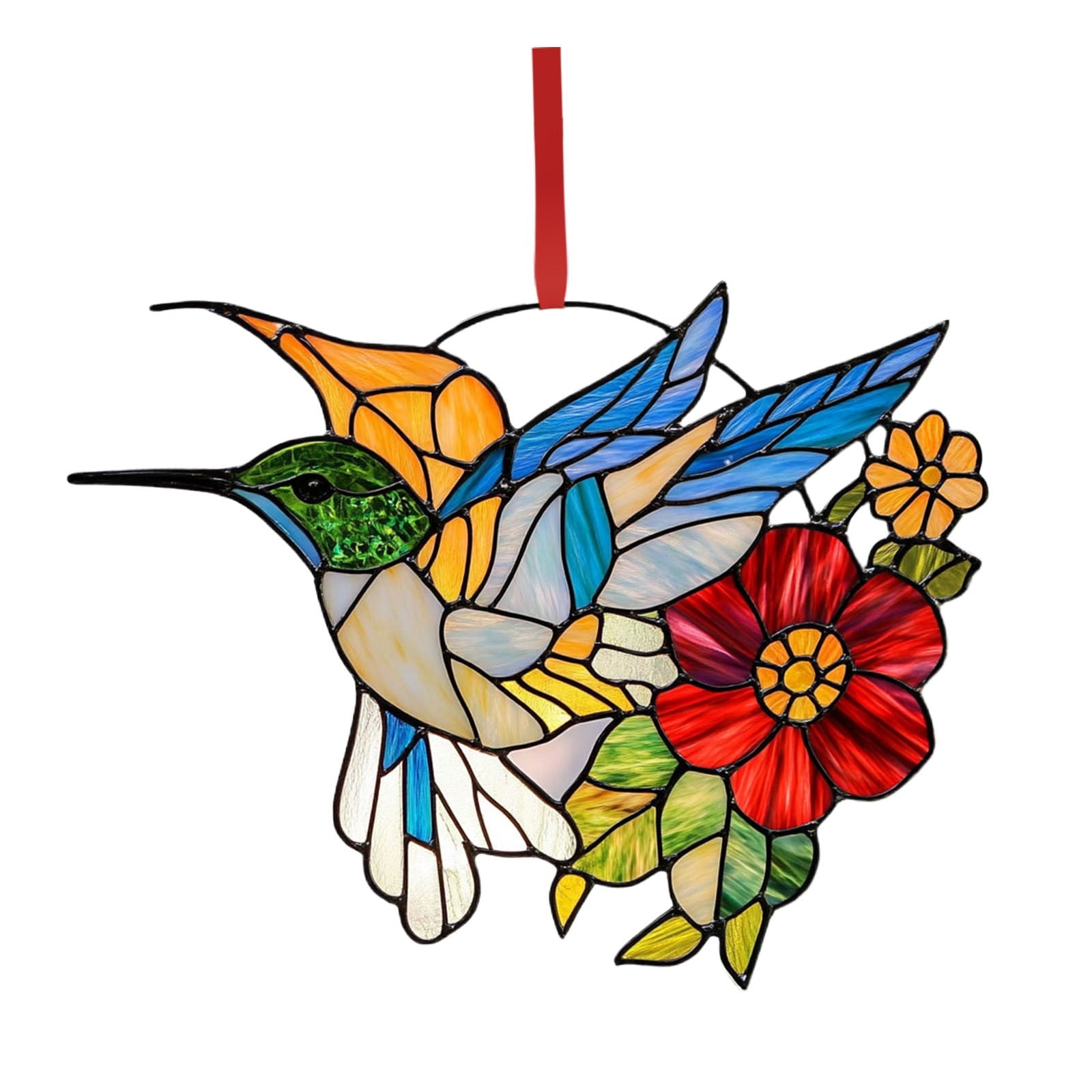 🔥Hummingbird Stained Glass Birds Window Hangings-BUY 2 GET 10% OFF